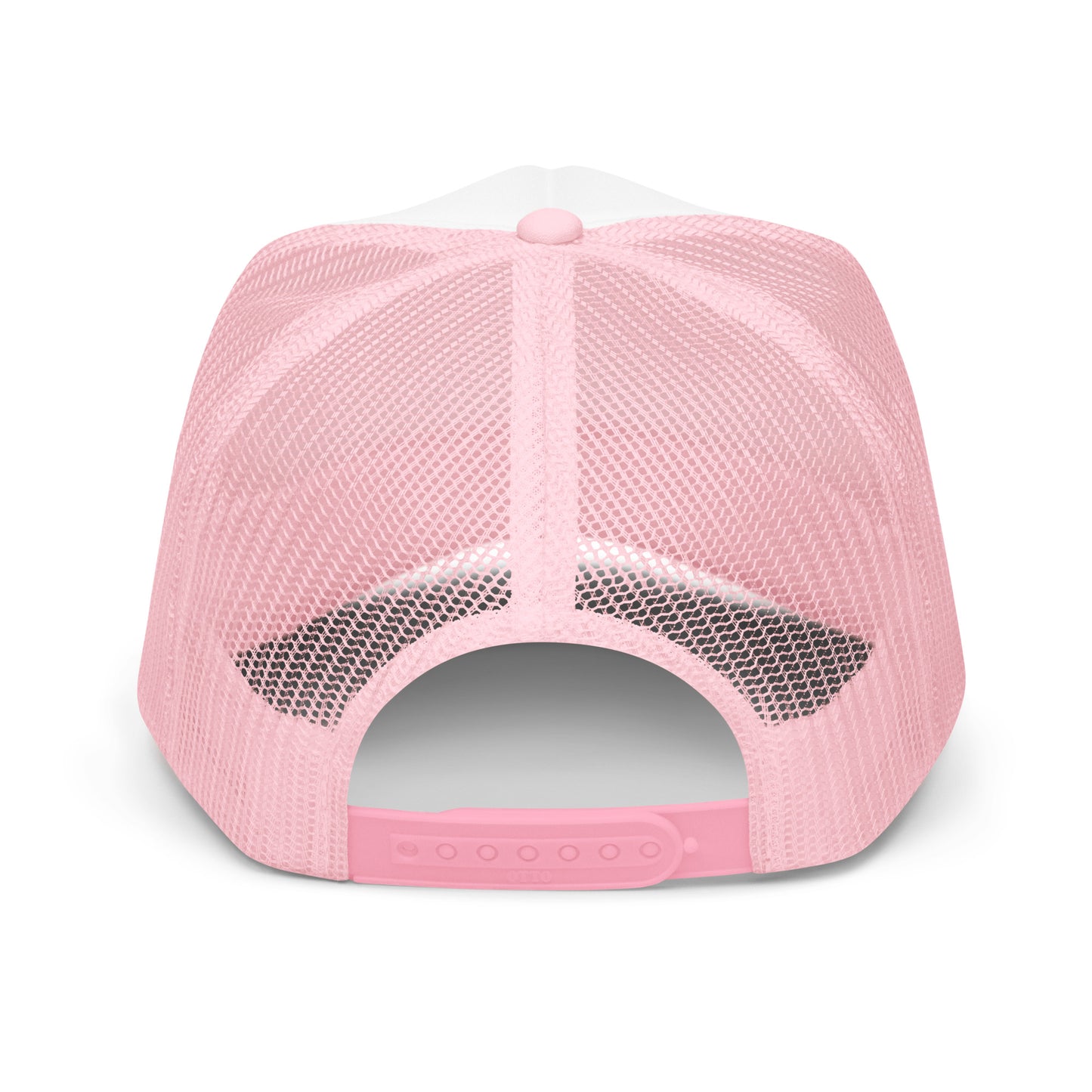 Snow Bunny Trucker Hat - Cute Embroidered Bunny Design - Women's Snowboarding and Skiing Apparel