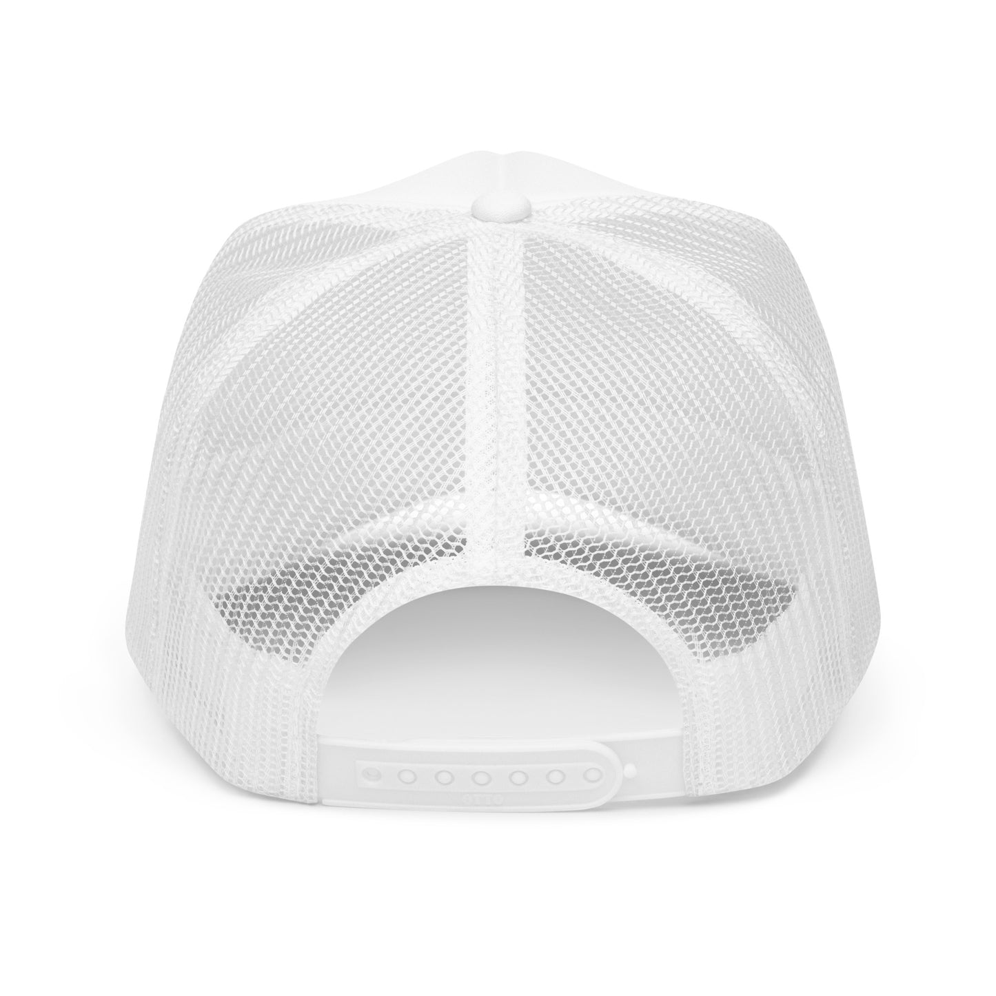 Snow Bunny Trucker Hat - Cute Embroidered Bunny Design - Women's Snowboarding and Skiing Apparel