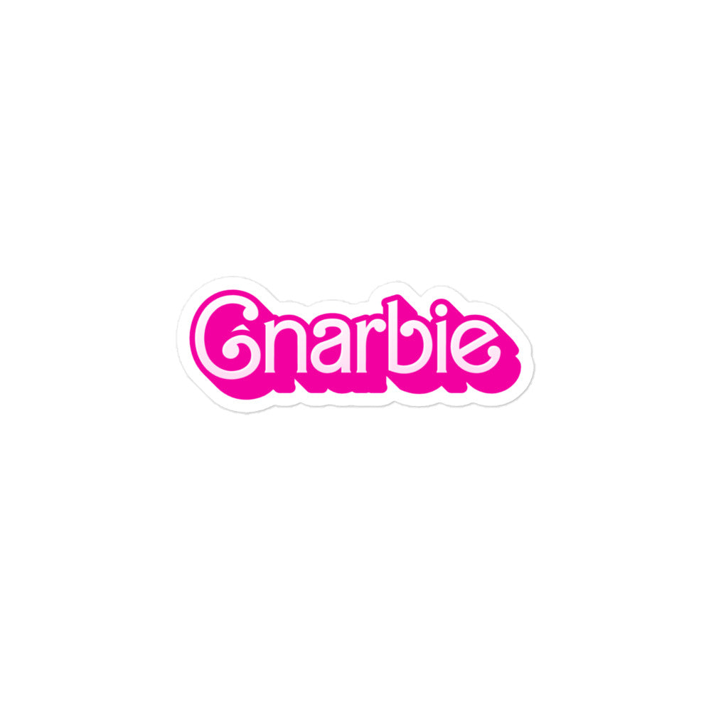 GNARBIE Sticker - Bold and Fun for Snowboarders, Skaters, Surfers, and Skiers