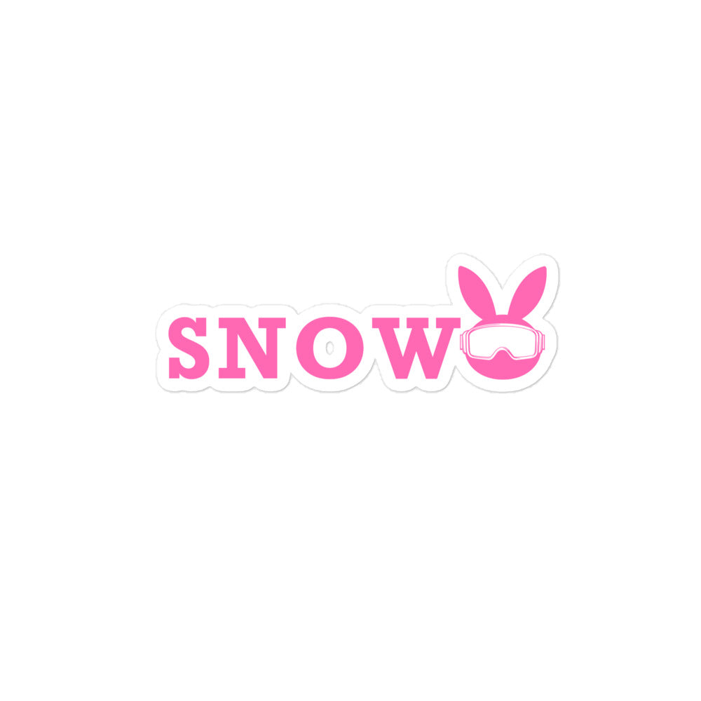 Snow Bunny Sticker - Winter-Themed Decorative Decal