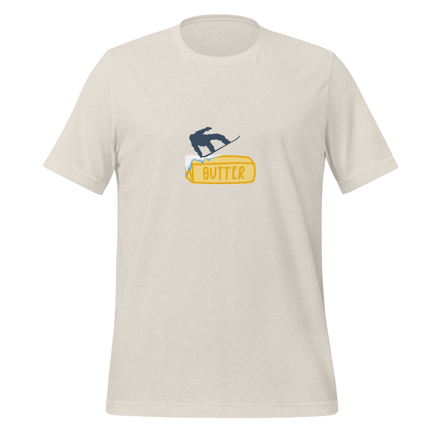 Butter Snowboarder T-Shirt - Quirky Style for Snowboard Fans