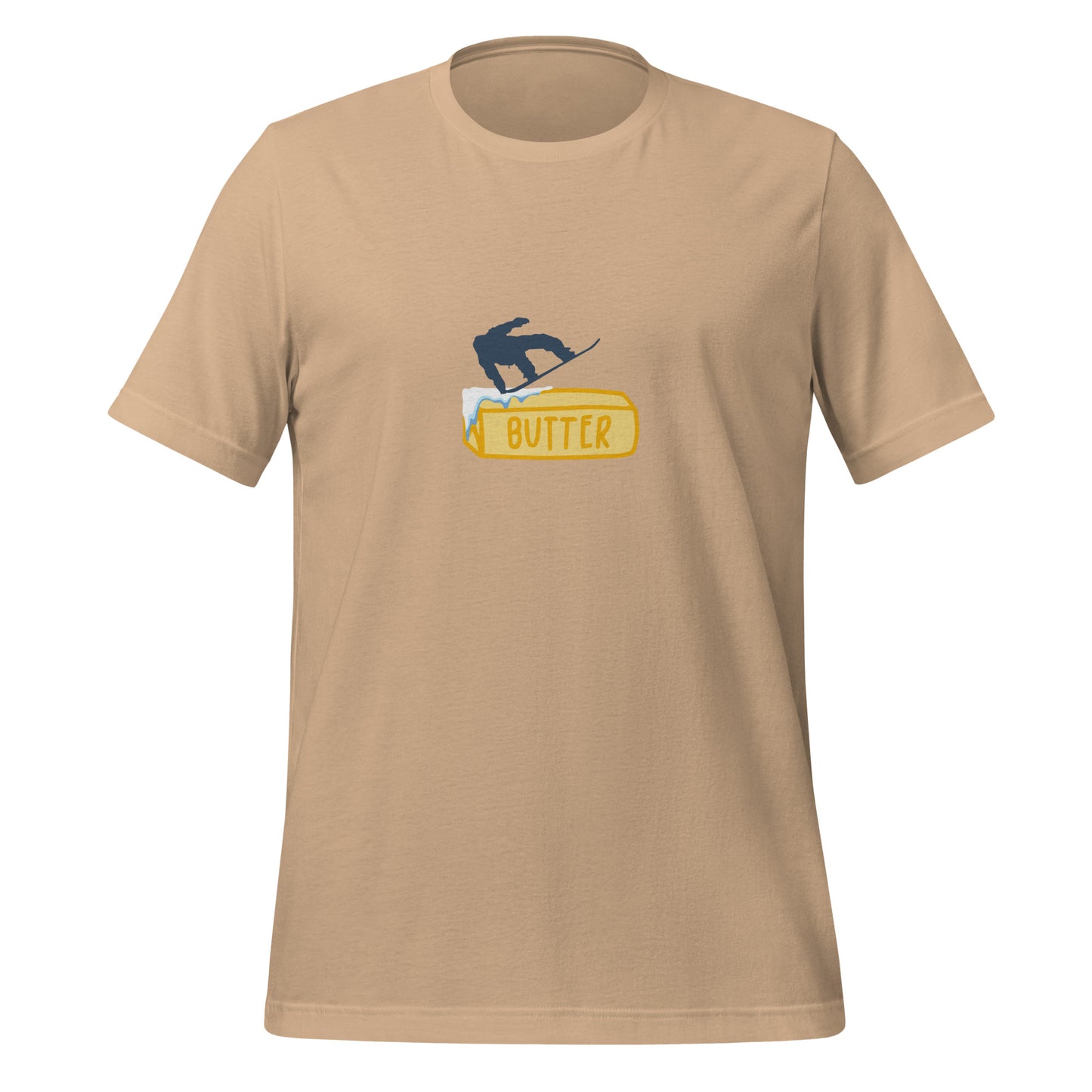 Butter Snowboarder T-Shirt - Quirky Style for Snowboard Fans