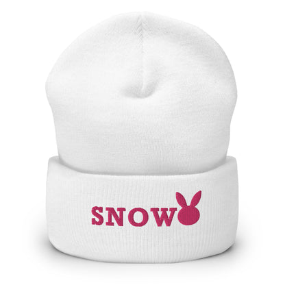 Snow Bunny Embroidered Beanie - Cozy Winter Essential