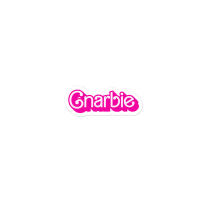 GNARBIE Sticker - Bold and Fun for Snowboarders, Skaters, Surfers, and Skiers