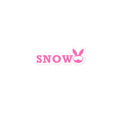 Snow Bunny Sticker - Winter-Themed Decorative Decal
