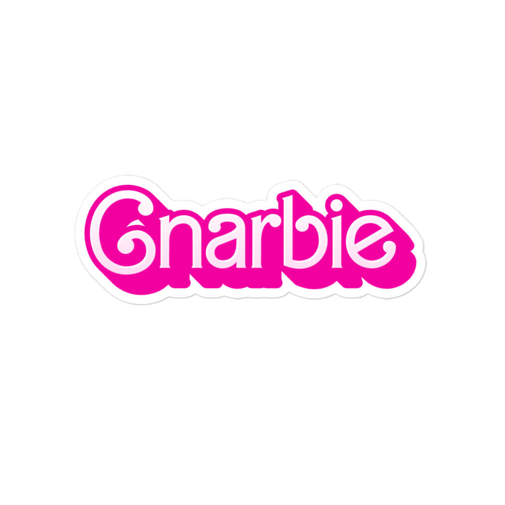 GNARBIE Sticker - Bold and Fun for Snowboarders, Skaters, Surfers, and Skiers