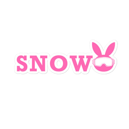 Snow Bunny Sticker - Winter-Themed Decorative Decal