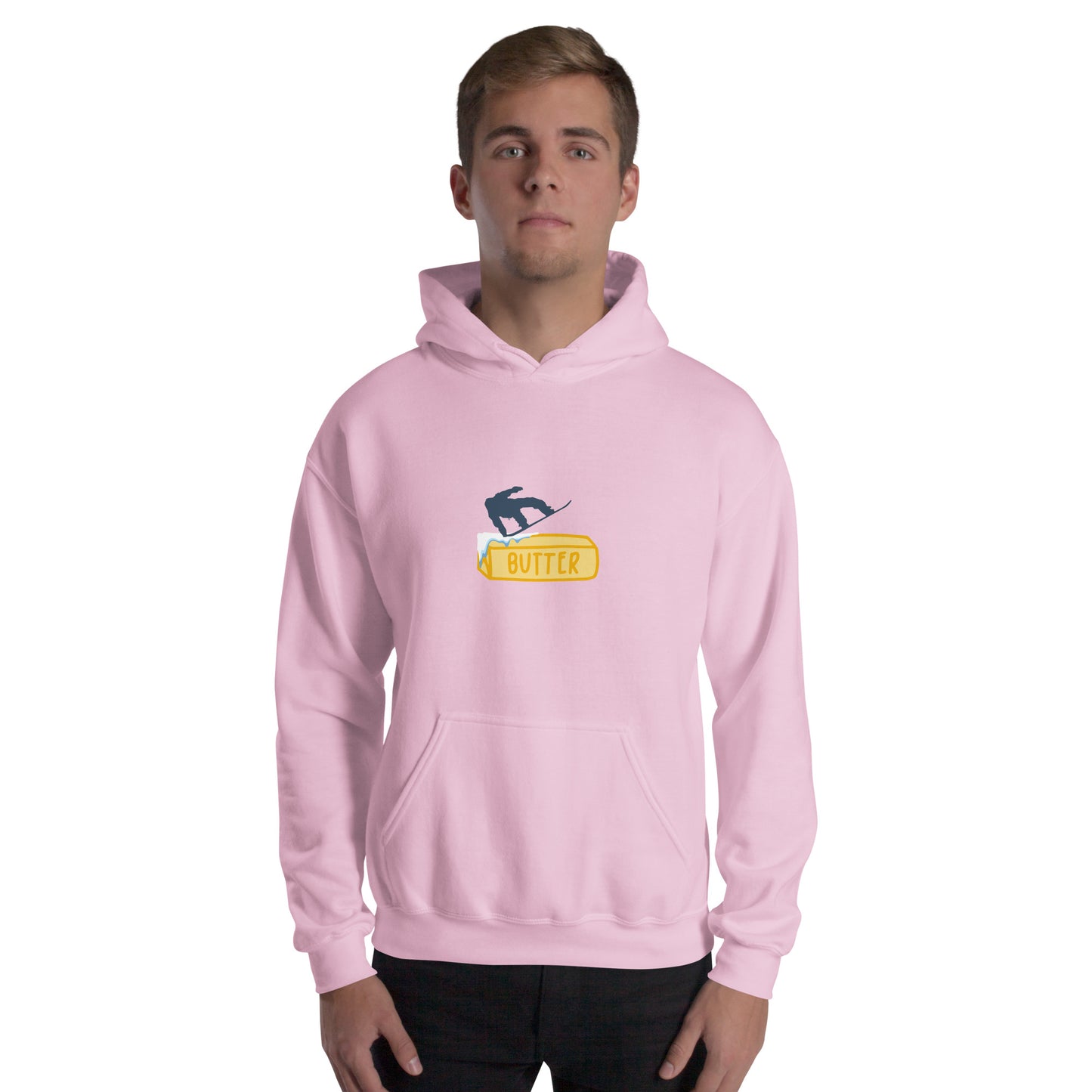 Butter Hoodie - Unique Snowboarding Graphic Pullover for Winter Sports Enthusiasts