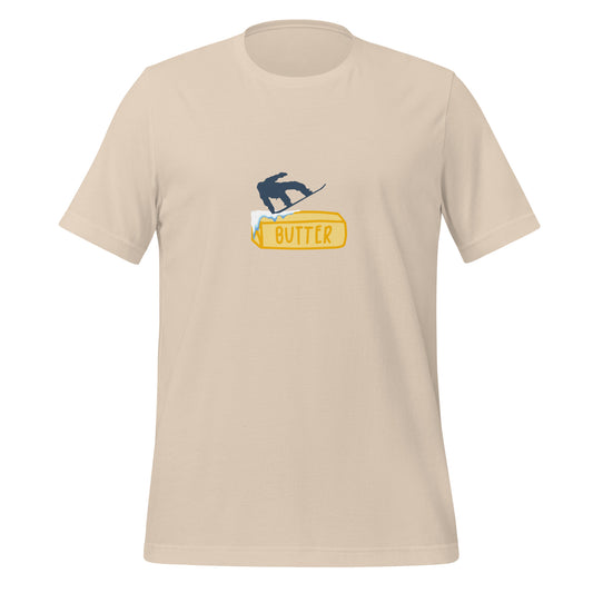 Butter Snowboarder T-Shirt - Quirky Style for Snowboard Fans